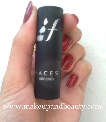 Faces Mineral Lip Colour Garnet Red Wine Review