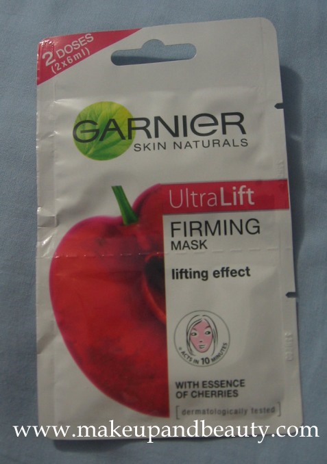 Garnier Skin Naturals Ultra Lift Firming Mask with Essence of Cherries
