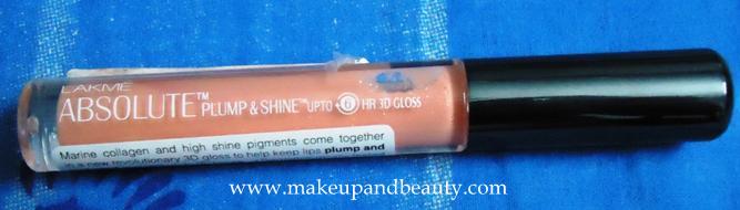 Lakme Absolute Plump & Shine Upto 6hr 3D Gloss Coral Shine Review & Swatches