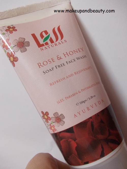 Lass Naturals Rose and Honey Soap Free Face Wash