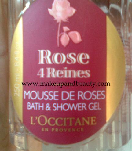 L'occitane rose shower gel