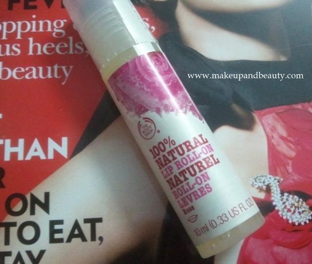 The Body Shop 100% Natural Lip Roll on Rose Review