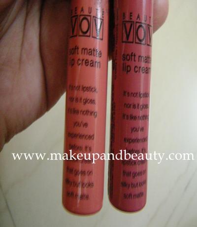 VOV Soft Matte Lip Cream in 05 and 08