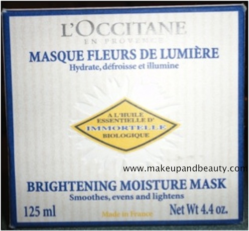 loccitane brightening moisture mask review