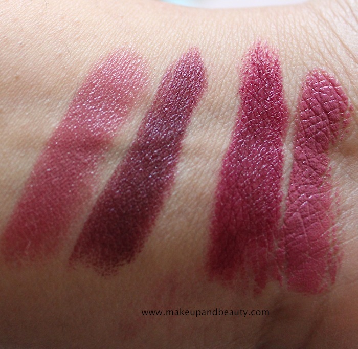 mac rebel lipstick swatches