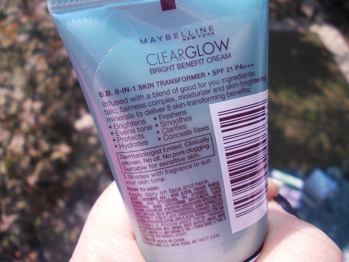 Maybelline ClearGlow Bright Benefit Cream Review
