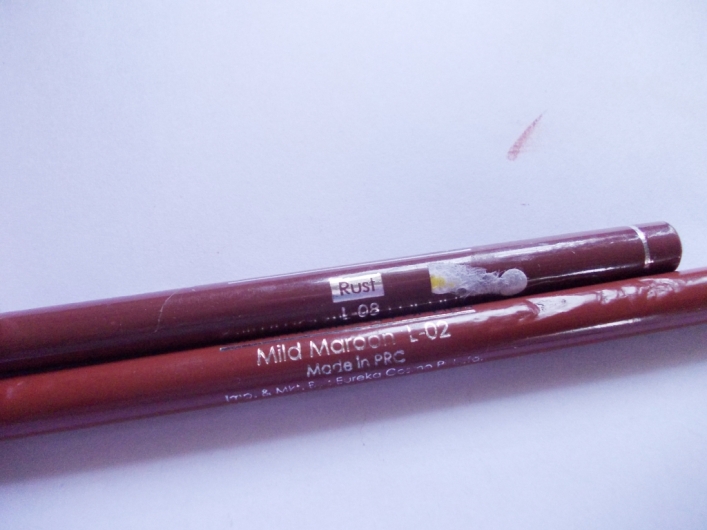 Miss Claire Glimmersticks For Lips Mild Maroon and Rust