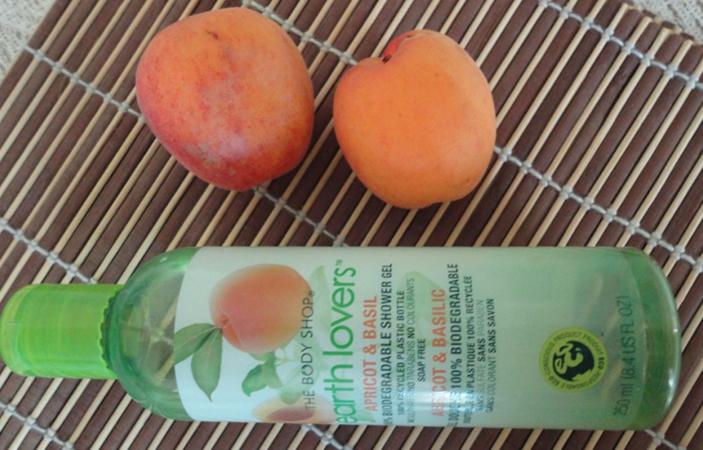 The Body Shop Earth Lovers Apricot and Basil Biodegradable Shower Gel