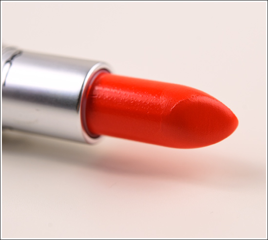 MAC orange lipstick
