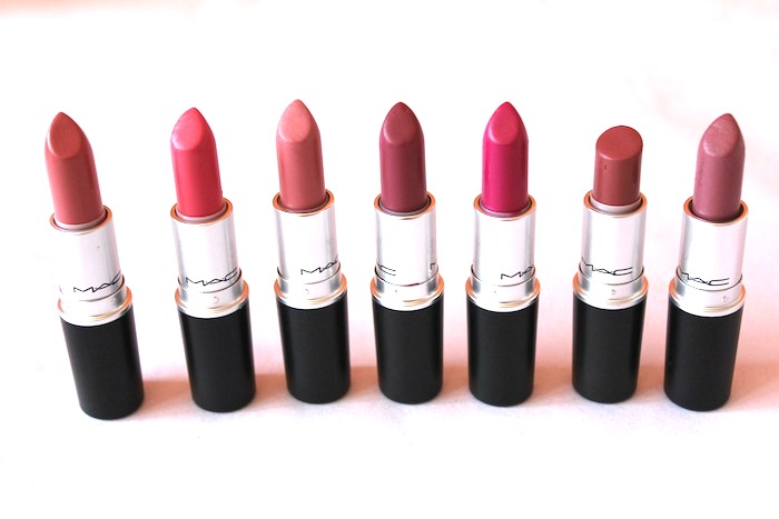mac pink lipsticks