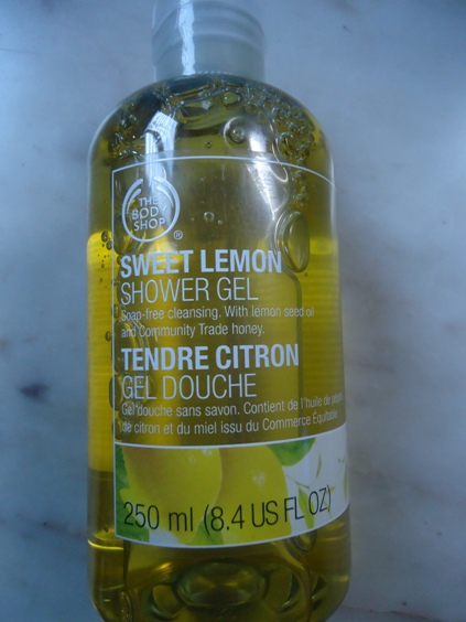 the body shop sweet lemon shower gel