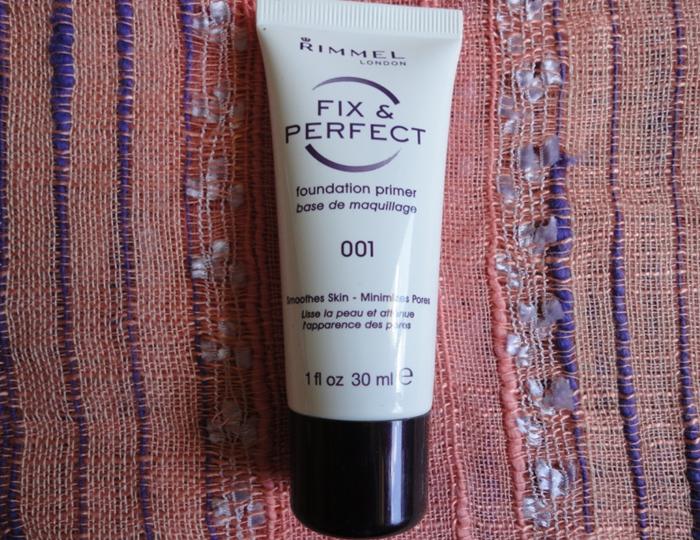 Rimmel London Fix and Perfect Foundation Primer 001 Review