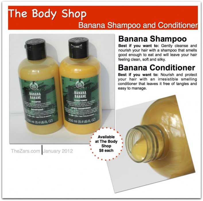 The Body Shop Banana Shampoo and Conditioner