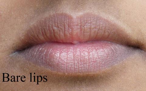Bare lips
