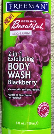 Freeman 2 in 1 Exfoliating Body Wash Blackberry