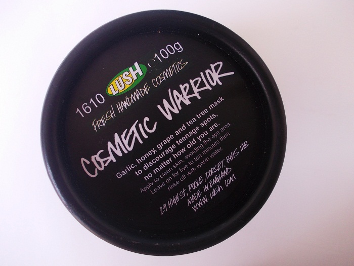 Lush Cosmetic Warrior Mask Review
