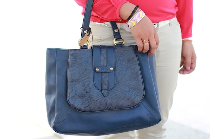 hidesign blue bag - joanna