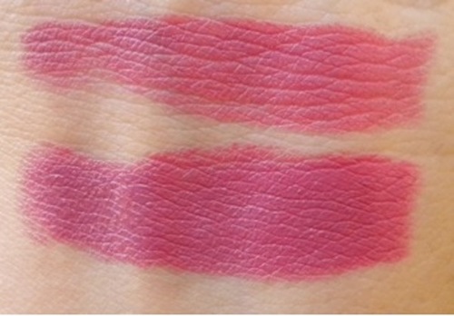 kraylon hot pink lipstick swatch