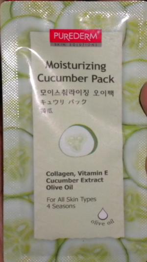 Purederm Moisturizing Cucumber Pack Review