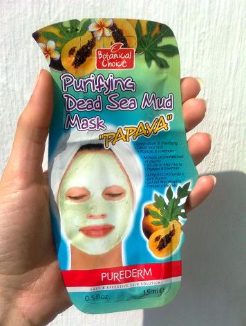 Purederm Purifying Dead Sea Mud Mask with Papaya Review