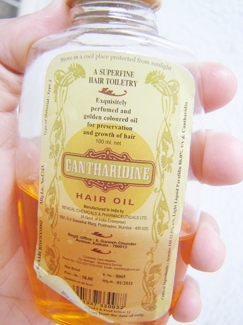 Cantharidine Hair Oil Review - Indian Makeup and Beauty Blog