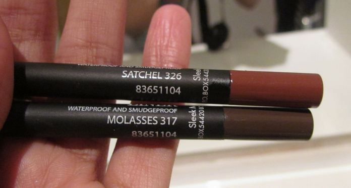 Sleek Makeup Eau La La Liners Satchel and Molasses