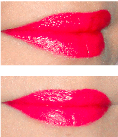 reddish orange lipstick