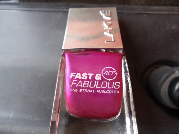 Lakme Fast and Fabulous Nail Paint Purple Fix