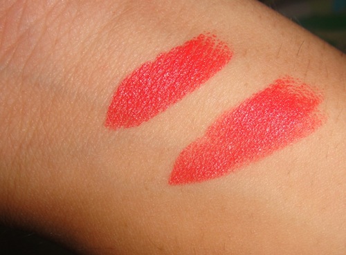 Colorbar peach crush swatch with flash