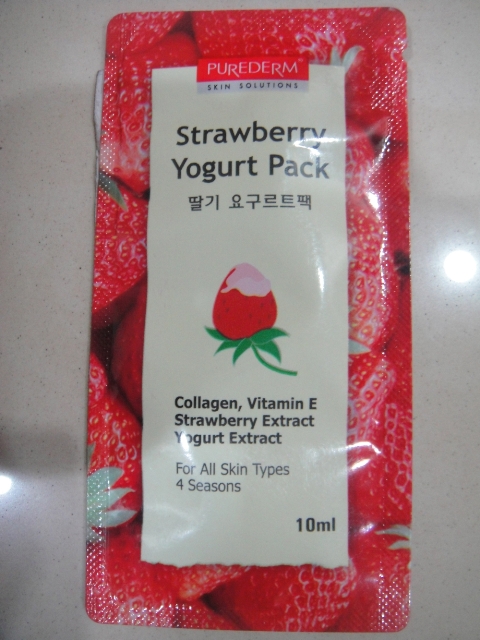 Purederm Strawberry Yogurt Pack
