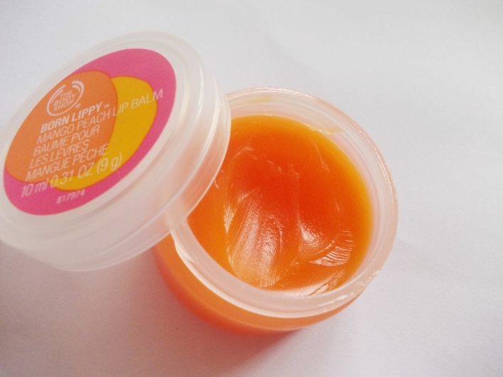 The Body Shop Born Lippy Mango Peach Lip Balm