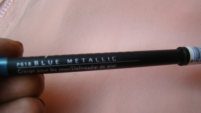 la color eyeliner pencil blue metallic