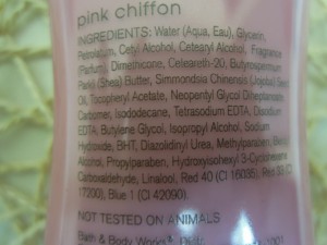 Pink Chiffon Body Lotion