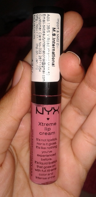 NYX Xtreme Lip Cream in Candy Land Review