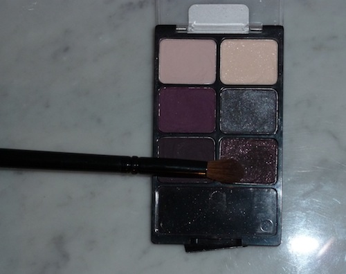 Dark Shimmery purple eyeshadow for crease