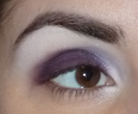 Dark Purple eyeshadow on lid