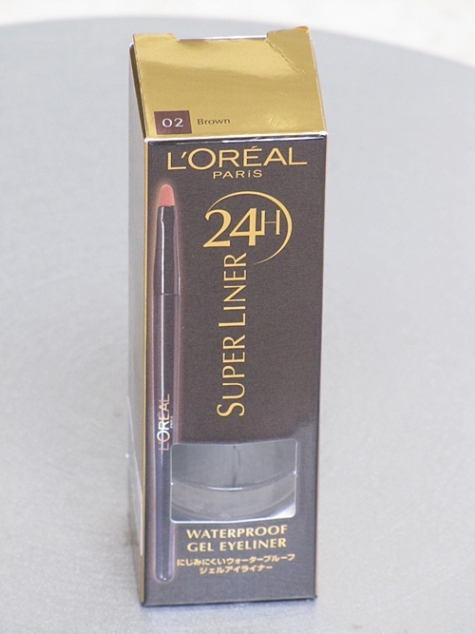 L'Oreal 24H Super Liner Waterproof Gel Eyeliner in Brown Review