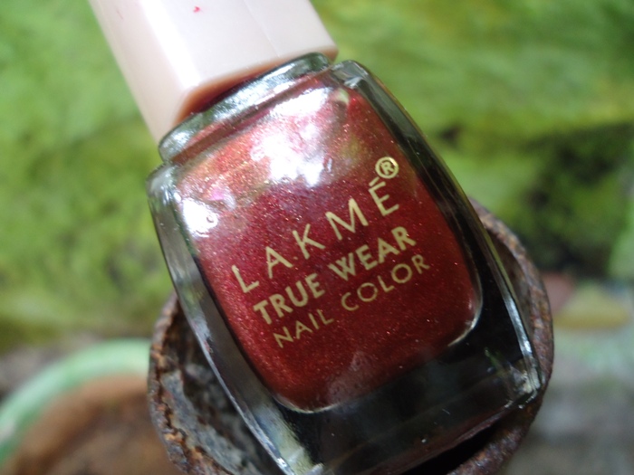 3. Lakme True Wear Nail Color 401 - Red Alert Swatch - wide 2