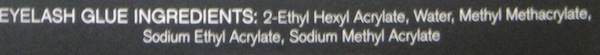 5 -Eyelash Glue Ingredients