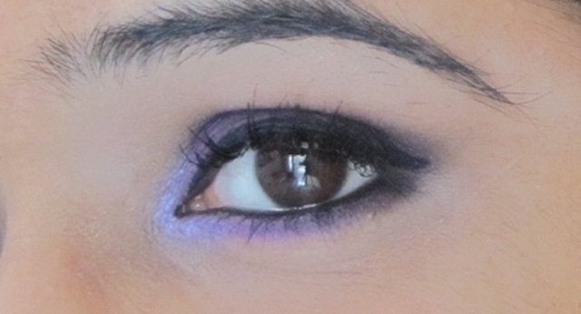Colorbar Single Eyeshadow Star Violet EOTD