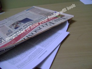 Newspaper Folder 4
