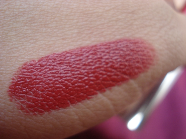 colorbar diva lipstick red she said swatch