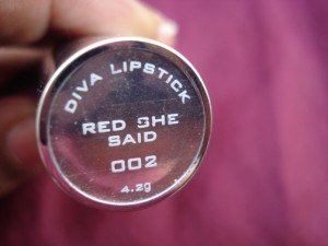 colorbar red she said diva lipstick