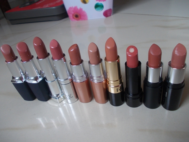 10 office wear/ nude lipsticks 