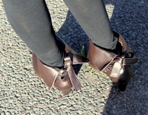 Brown Foldable Boots