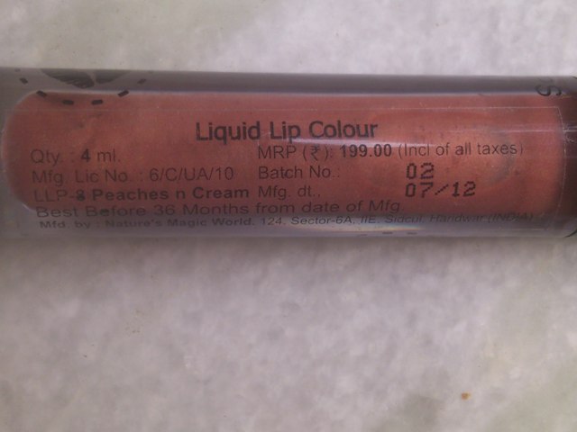 Coloressence Liquid lip color – Peaches N Cream  (2)
