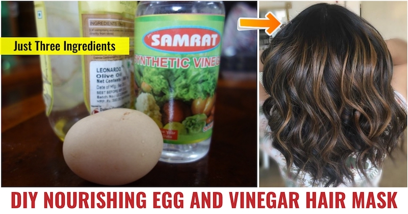 Egg and vinegar mask