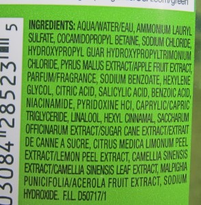 Garnier Shampoo Ingredients