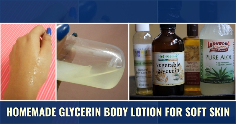 Glycerin body lotion