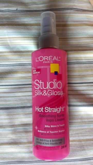 Loreal studio silk gloss hot straight smoothing spritz